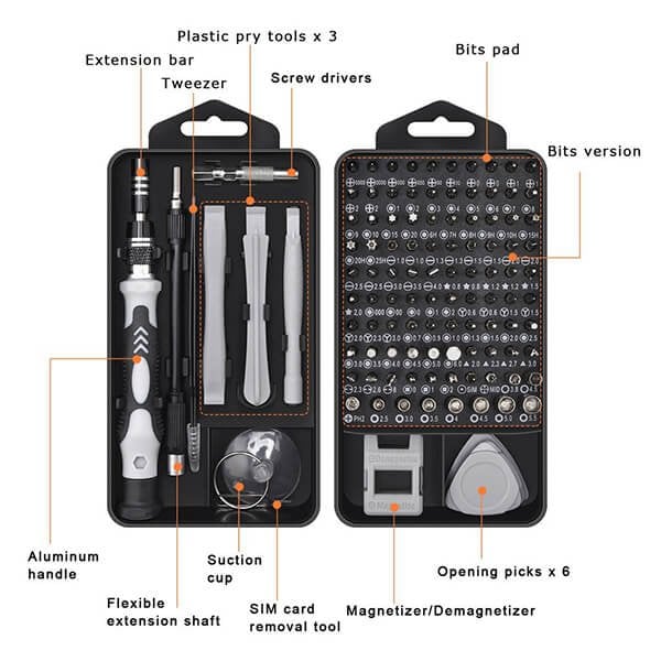 📢📢Big Sale Now On!⏰Magnetic Screwdriver Set (115 in 1 / 138 in 1) – Precision Bits, Strong Magnetism & Portable Storage Case 🔩