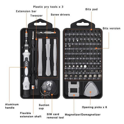 📢📢Big Sale Now On!⏰Magnetic Screwdriver Set (115 in 1 / 138 in 1) – Precision Bits, Strong Magnetism & Portable Storage Case 🔩