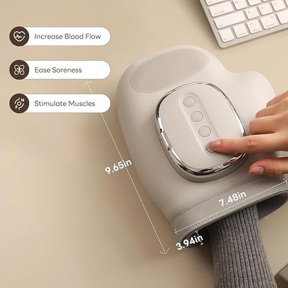 📢📢50%  OFF !!⏰Portable Hand Massager with Heat & Compression, Wireless 3 Modes for Carpal Tunnel Relief