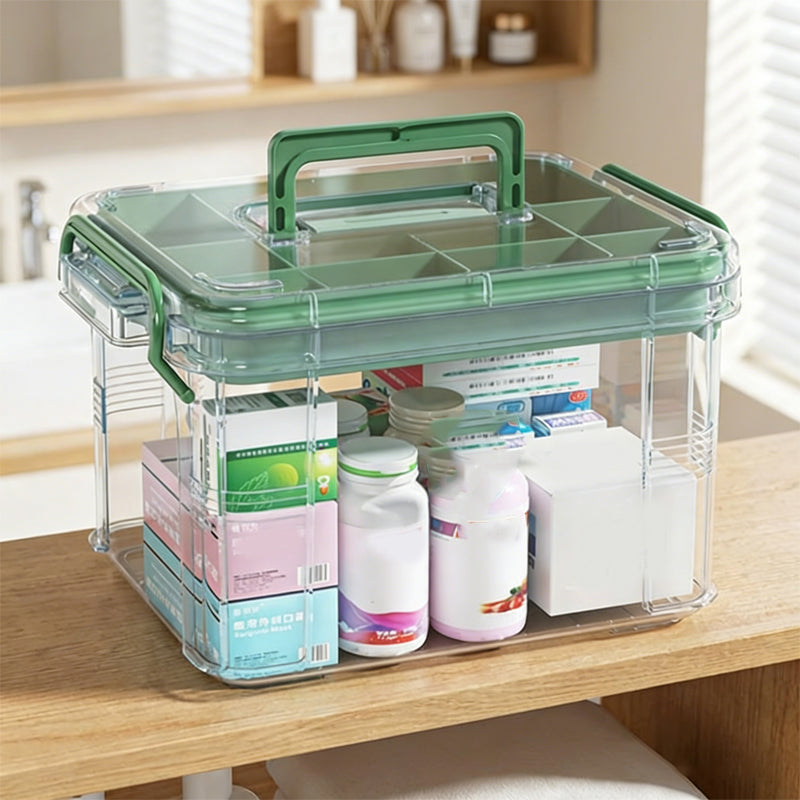 📢📢50%  OFF !!!⏰Multi-Layer Transparent Medicine Storage Box