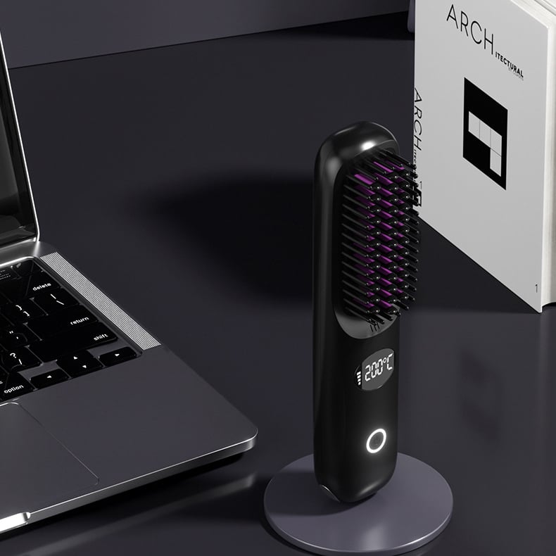 🎄Christmas Sale 33% OFF🔥2-in-1 Straightening & Cordless Hair Straightener with LED Display