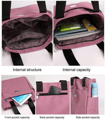 📢📢60%  OFF !! ⏰Large Capacity Waterproof Multi Pocket Nylon Shoulder Bag🎁