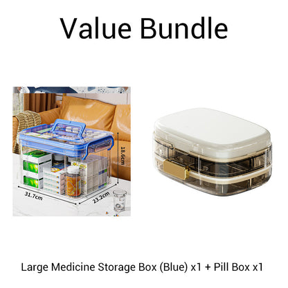 📢📢50%  OFF !!!⏰Multi-Layer Transparent Medicine Storage Box