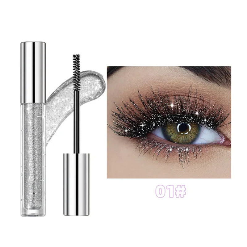 📢📢BUY 1 GET 1 FREE⏰ Waterproof Diamond Glitter Mascara - Long-lasting Curl, Sparkling Shine, Create Captivating Eyes!