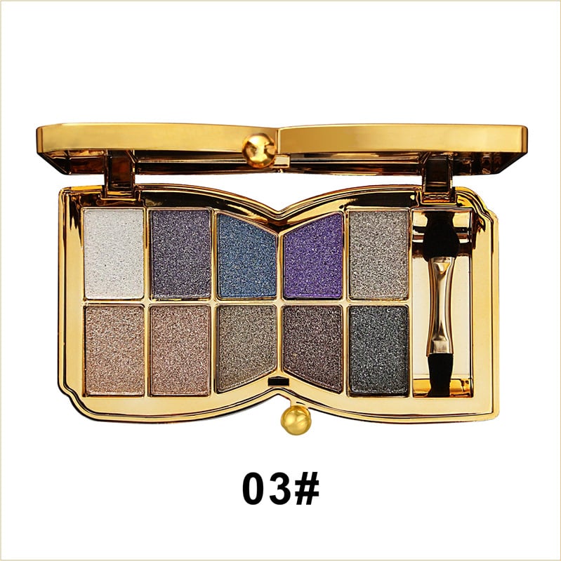 💗LAST DAY - BUY 1 GET 1 FREE💗10 Colors Glitter Shimmer Eyes Shadow Pallet
