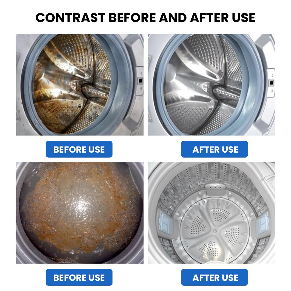 📢📢BUY 5 GET 5 FREE⏰ Washing Machine Deep Cleaning Tablets – Kills 99% of Bacteria, Removes Odors & Prevents Mold 🧽