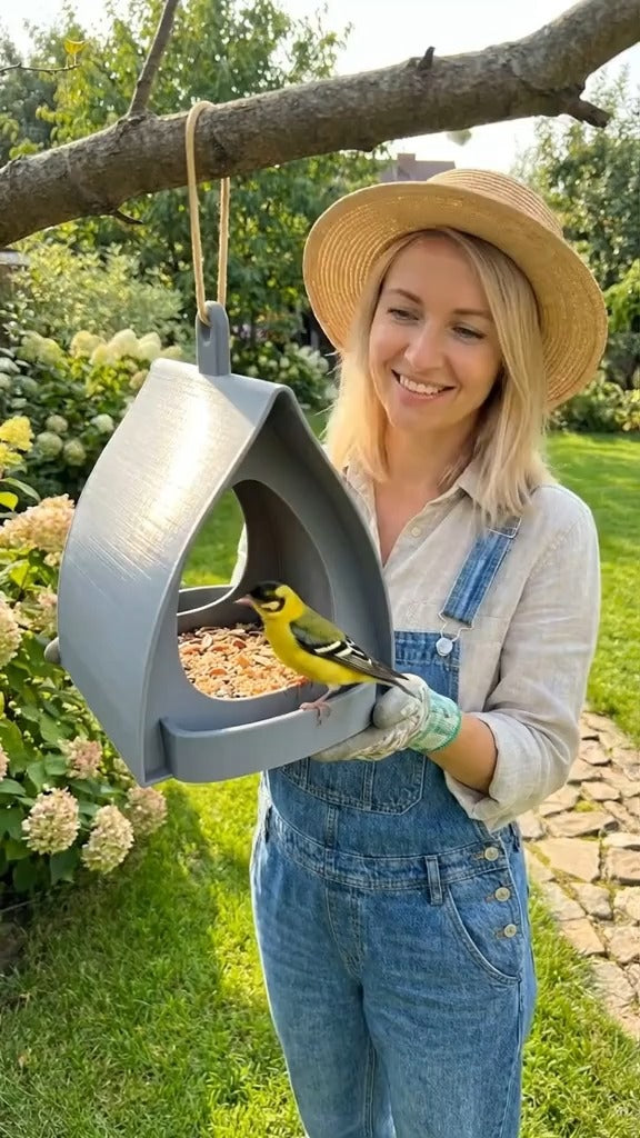 📢📢50%  OFF !! ⏰Hanging Bird Feeder for Garden with Roof