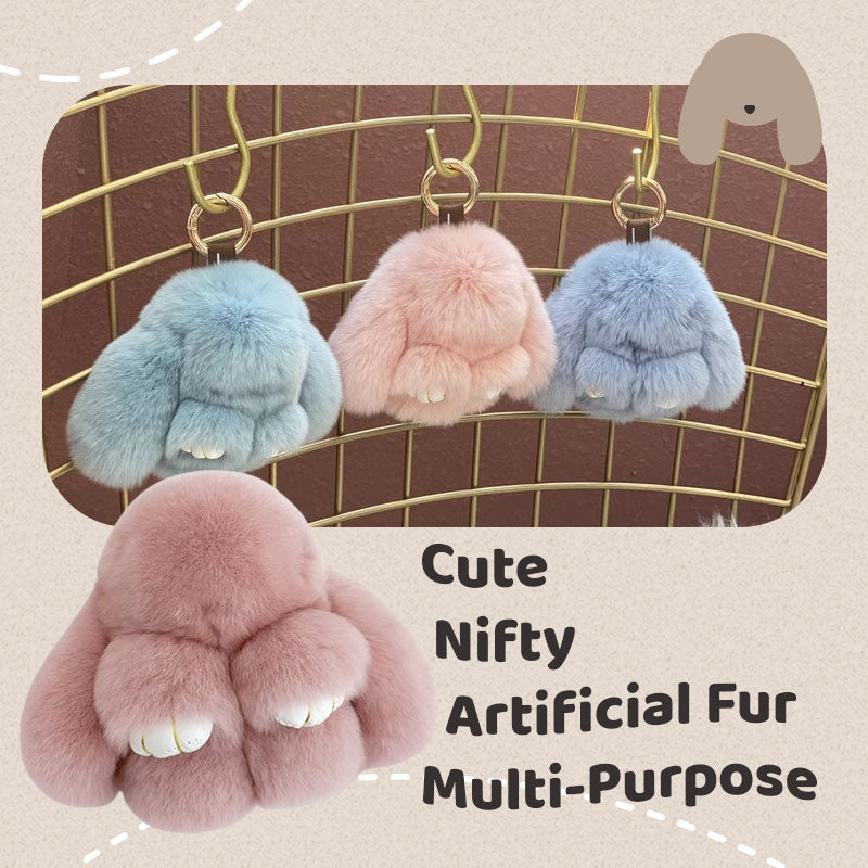 📢📢50%  OFF !! ⏰🐰Handmade Soft Bunny PomPom Charms