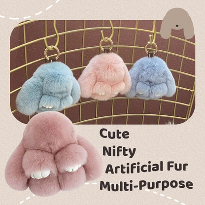 📢📢50%  OFF !! ⏰🐰Handmade Soft Bunny PomPom Charms