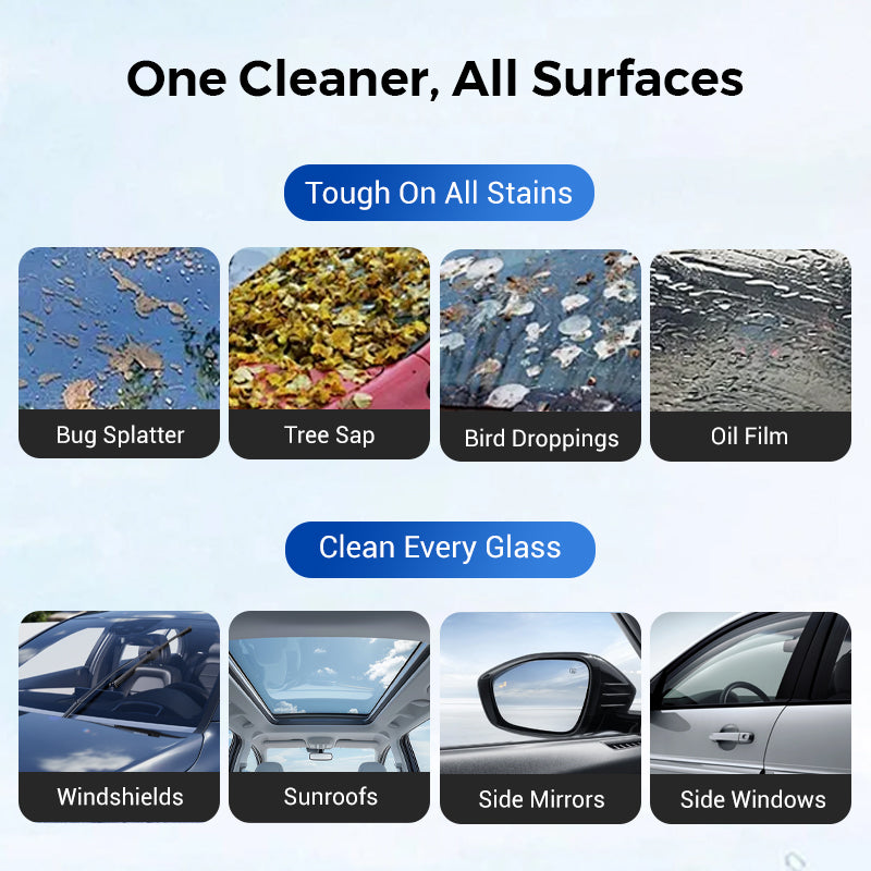 📢📢Buy 2 Get 1 Free⏰ Auto Glass Side Window Oil Film Removal Cleaner（50% OFF）