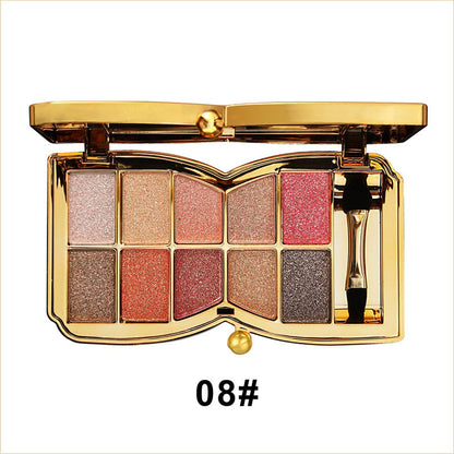 💗LAST DAY - BUY 1 GET 1 FREE💗10 Colors Glitter Shimmer Eyes Shadow Pallet