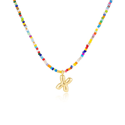 💜LAST DAY PROMOTION - 50%OFF💜 Letter Beaded Necklace for Women🔤A-Z