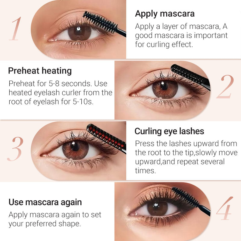 🎁Buy 2 Get 1 Free🔥2025 Rechargeable Heated Eyelash Curler for Quick Heating Curling