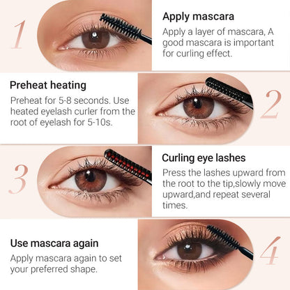 🎁Buy 2 Get 1 Free🔥2025 Rechargeable Heated Eyelash Curler for Quick Heating Curling