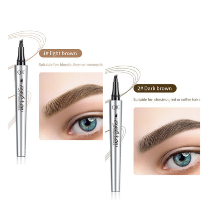📢📢Buy 1 get 1 free⏰3D Waterproof Microblading Eyebrow Pen 4 Fork Tip Tattoo Pencil