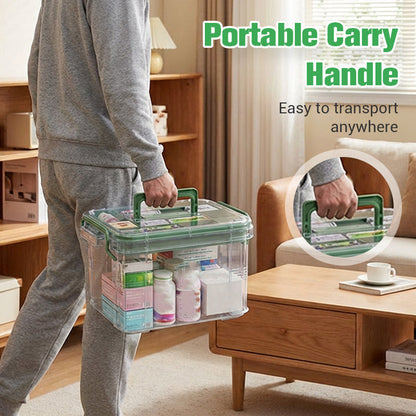 📢📢50%  OFF !!!⏰Multi-Layer Transparent Medicine Storage Box