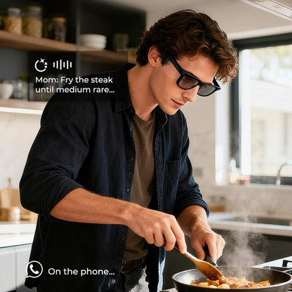 📢📢50% OFF !!!⏰AI smart glasses with ChatGPT, 8 MP camera and HD 1200P 4K video recording, real-time translation in over 160 languages, Bluetooth 5.4, HiFi audio and music control, smart sunglasses with video recording for on the go