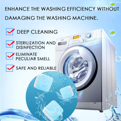📢📢BUY 5 GET 5 FREE⏰ Washing Machine Deep Cleaning Tablets – Kills 99% of Bacteria, Removes Odors & Prevents Mold 🧽