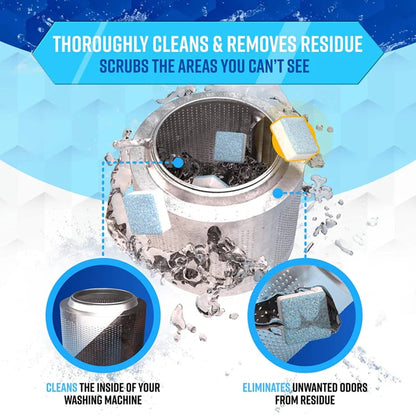 📢📢BUY 5 GET 5 FREE⏰ Washing Machine Deep Cleaning Tablets – Kills 99% of Bacteria, Removes Odors & Prevents Mold 🧽