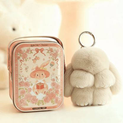 📢📢50%  OFF !! ⏰🐰Handmade Soft Bunny PomPom Charms