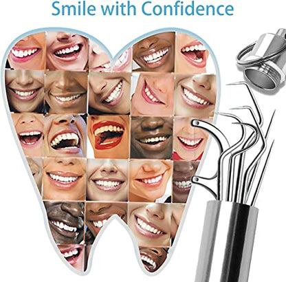 🏆German precision engineering! 0.1mm ultra-fine tip for precise flossing✨