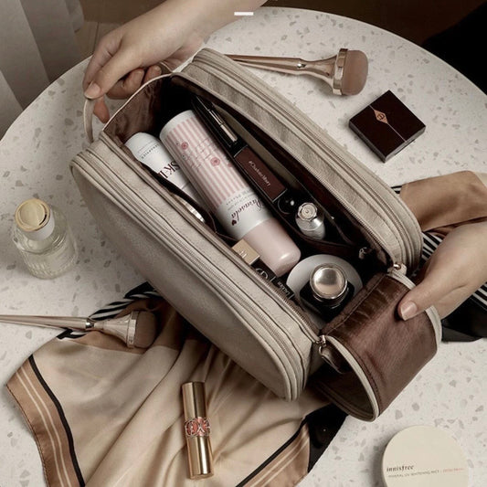 Sac à Cosmétiques de Grande Capacité à Huit Compartiments
