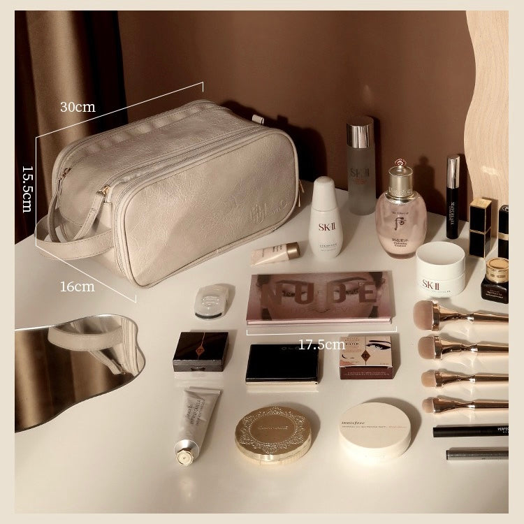 Sac à Cosmétiques de Grande Capacité à Huit Compartiments
