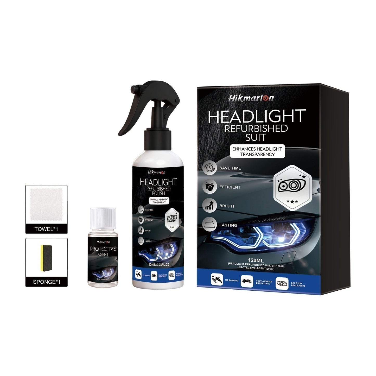 🚗 Buy 1 get 1 free🔆Professional Car Headlight Restoration Kit