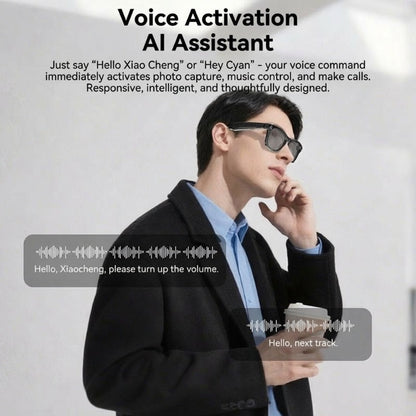 📢📢50% OFF !!!⏰AI smart glasses with ChatGPT, 8 MP camera and HD 1200P 4K video recording, real-time translation in over 160 languages, Bluetooth 5.4, HiFi audio and music control, smart sunglasses with video recording for on the go