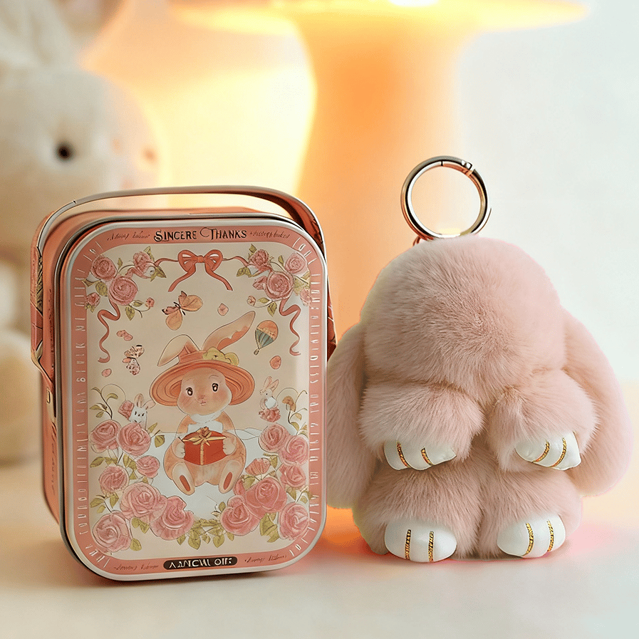 📢📢50%  OFF !! ⏰🐰Handmade Soft Bunny PomPom Charms