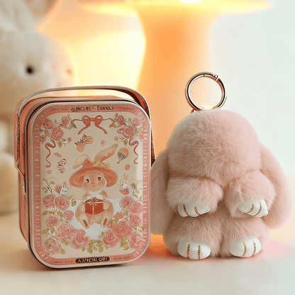 📢📢50%  OFF !! ⏰🐰Handmade Soft Bunny PomPom Charms