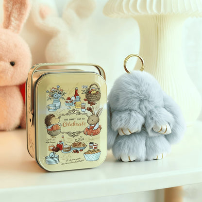 📢📢50%  OFF !! ⏰🐰Handmade Soft Bunny PomPom Charms