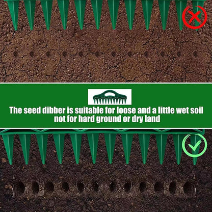 📢📢50% OFF !!!⏰Garden Seed Spacer & Dibbler – 12-Hole Precision Planting Tool