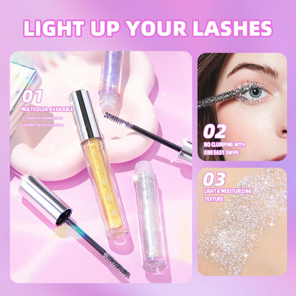 📢📢BUY 1 GET 1 FREE⏰ Waterproof Diamond Glitter Mascara - Long-lasting Curl, Sparkling Shine, Create Captivating Eyes!