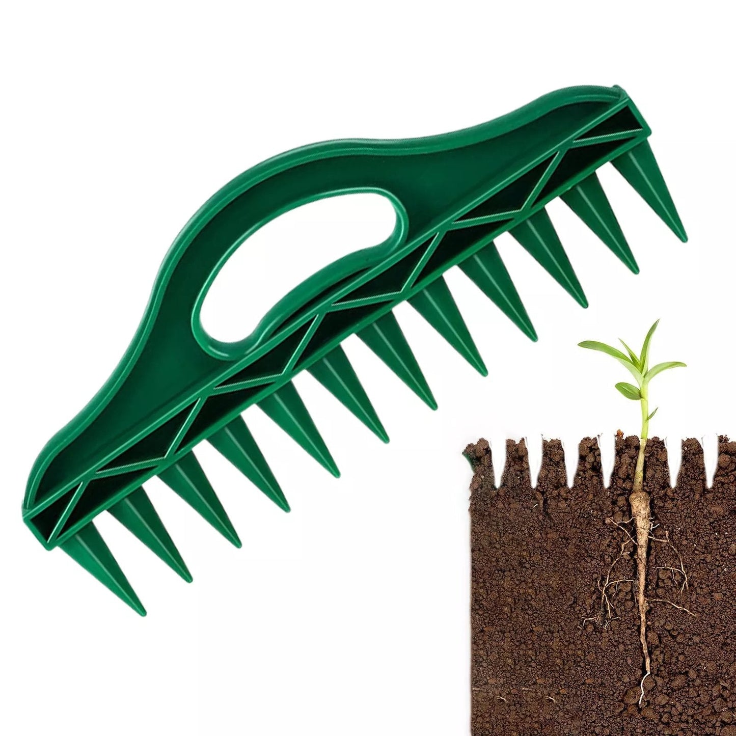 📢📢50% OFF !!!⏰Garden Seed Spacer & Dibbler – 12-Hole Precision Planting Tool