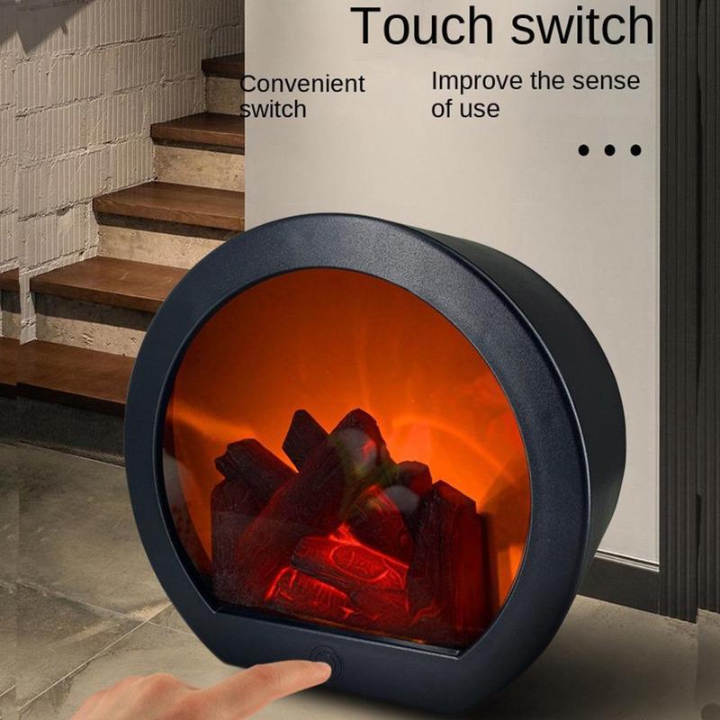 📢📢50% OFF !!!⏰Flameless LED Fireplace Decorative Lantern Lamp
