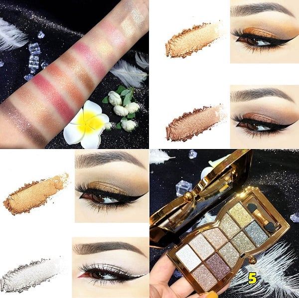 💗LAST DAY - BUY 1 GET 1 FREE💗10 Colors Glitter Shimmer Eyes Shadow Pallet