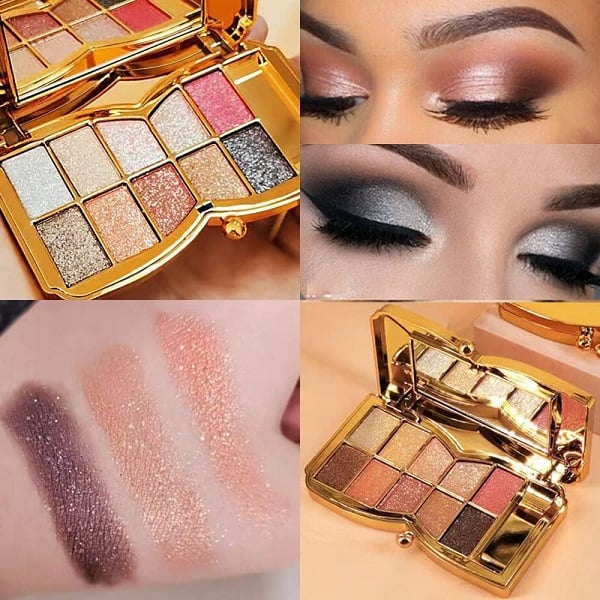 💗LAST DAY - BUY 1 GET 1 FREE💗10 Colors Glitter Shimmer Eyes Shadow Pallet