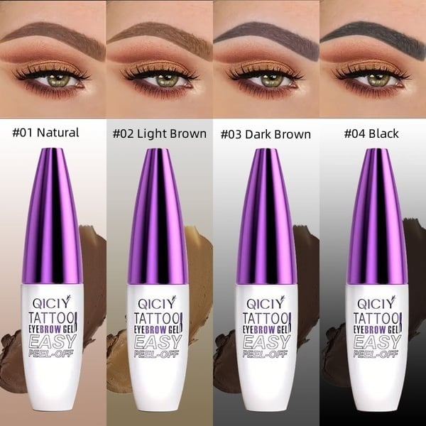 ✨Easy-to-peel eyebrow gel – waterproof and sweatproof, provides medium coverage, suitable for all skin types.