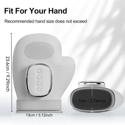📢📢50%  OFF !!⏰Portable Hand Massager with Heat & Compression, Wireless 3 Modes for Carpal Tunnel Relief