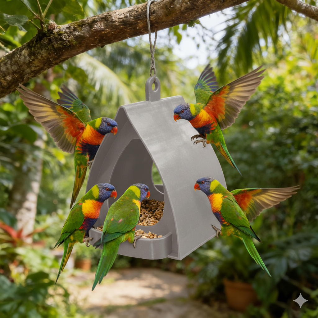 📢📢50%  OFF !! ⏰Hanging Bird Feeder for Garden with Roof