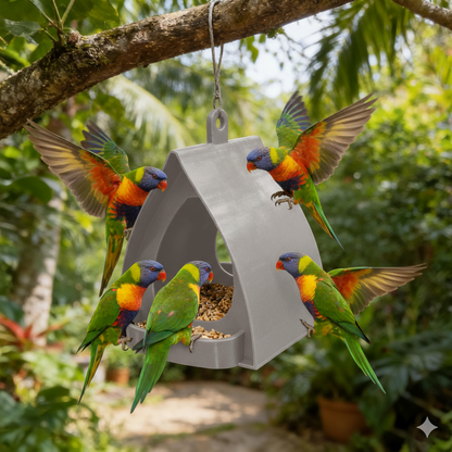 📢📢50%  OFF !! ⏰Hanging Bird Feeder for Garden with Roof