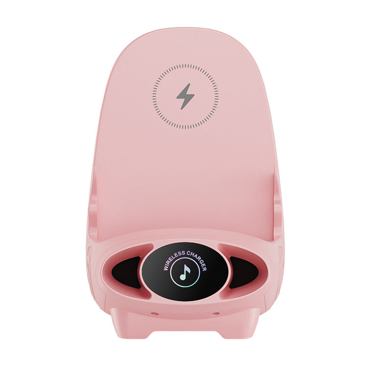 🪑 50% OFF NOW! 📱 Mini Chair Phone Holder with Wireless Charger - 15W Fast Charging, Adjustable Viewing Angles for Desk/Car/Home Use ⚡✨