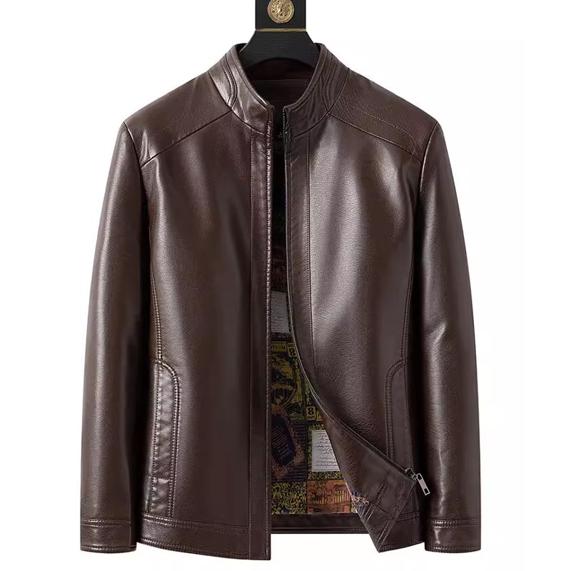 💥Men’s Warm Plush Lining Leather Jacket Coat🔥BUY 2 FREE SHIPPING