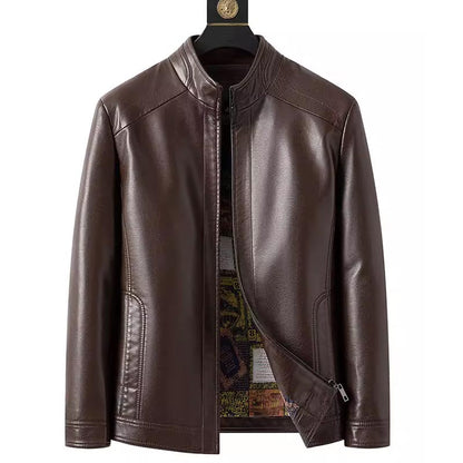 💥Men’s Warm Plush Lining Leather Jacket Coat🔥BUY 2 FREE SHIPPING