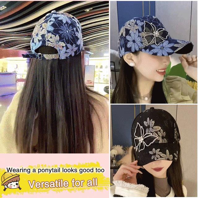 📢📢30% OFF !! ⏰Mesh Diamond Butterfly Baseball Cap
