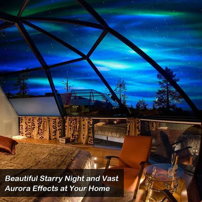 📢📢60 % OFF !!🎅 Northern Lights Aurora Projector – Enjoy the starry sky at home ✨