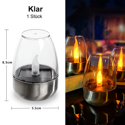 🕯️ BUY 5 GET 5 FREE! ☀️ 6-Pack Solar LED Table Lamps – Flameless & Waterproof, Auto On/Off with Dusk Sensor for Garden & Party 🏕️