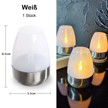 🕯️ BUY 5 GET 5 FREE! ☀️ 6-Pack Solar LED Table Lamps – Flameless & Waterproof, Auto On/Off with Dusk Sensor for Garden & Party 🏕️