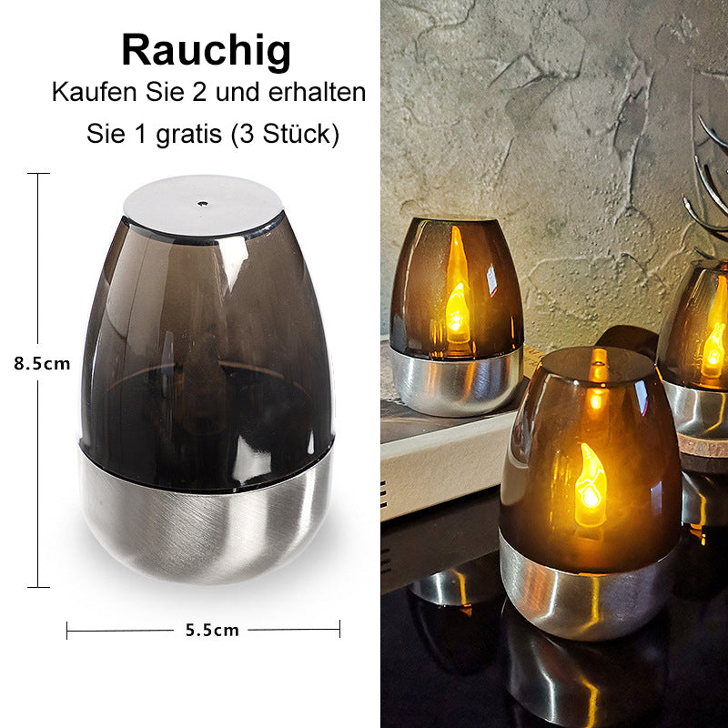 🕯️ BUY 5 GET 5 FREE! ☀️ 6-Pack Solar LED Table Lamps – Flameless & Waterproof, Auto On/Off with Dusk Sensor for Garden & Party 🏕️